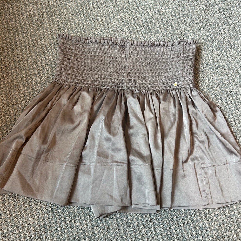 Natural Life Gray Smocked Skirt